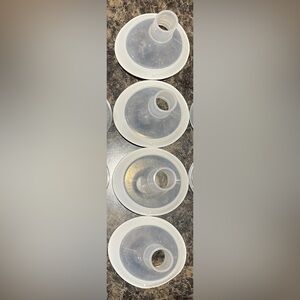 Set of 4 - 21mm Breast Pump Shield Flanges - Compatible with Medela Breast Pumps